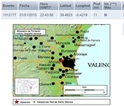 Un moviment sísmic d'intensitat 2'6 es deixà sentir anit al nostre poble