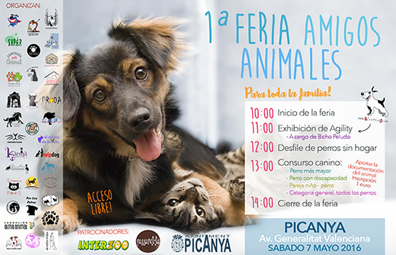 Cartel feria animalees Picanya 7 de mayo 16 700 pxl