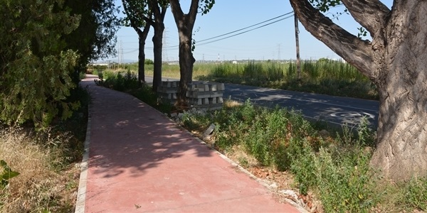 Nou tram de carril bici en el camí de la Pedrera