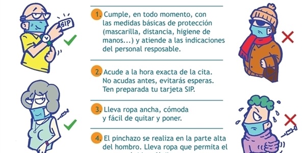 Consells a l'hora d'acudir a un centre de vacunació