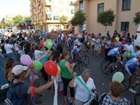 Arribada a Picanya als ciclistes arribats des de Panazol P7102677