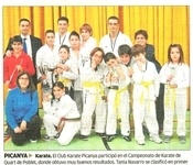 Buenos resultados para el Karate picanyer en Quart